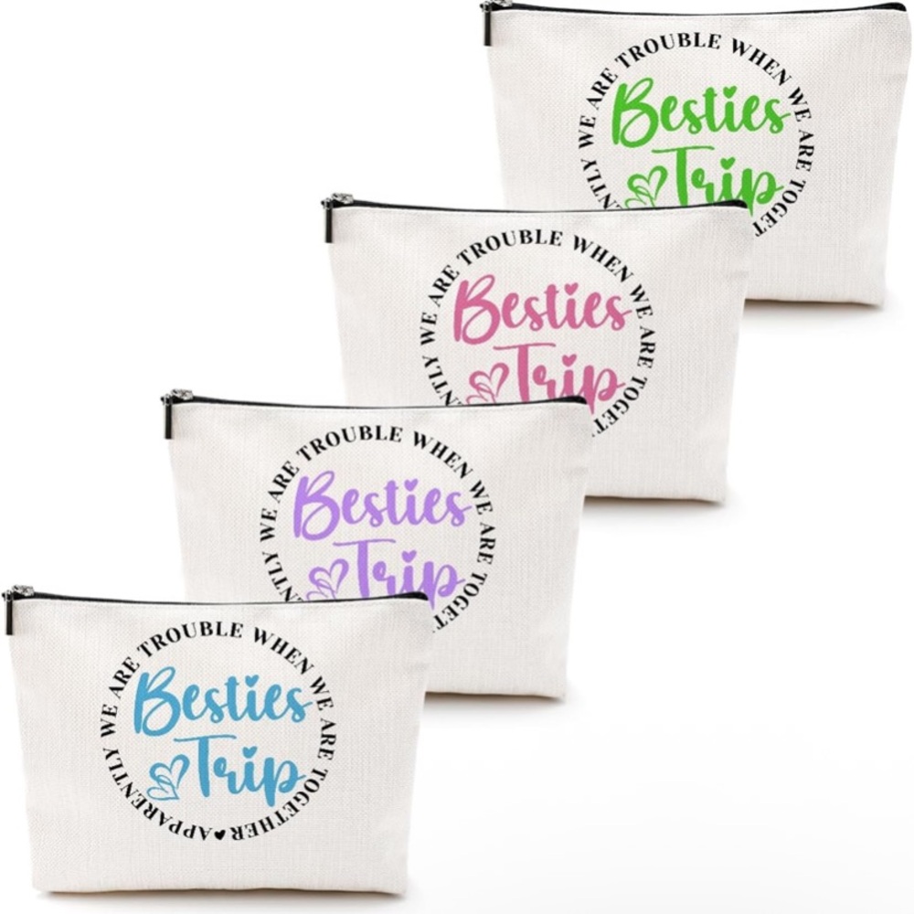 NWT No Label 4pc Besties Trip Travel Bags Set